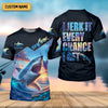 Joycorners I Jerk It Every Chance I Get Shark Fishing SPF Shirt For Men, Funny Fishing Shirt, Fishing Gifts For Men