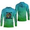 Joycorners Show Me Your Bobbers Shirt, Green Blue Neon Men Fishing Shirt, Funny Fishing Shirt, SPF Shirt