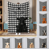 Joycorners Black And White Plaid Custom Name Farm Name Blanket