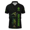 Joycorners Personalized Mechanic Shirt, I Will Not Quit I'm A Mechanic Till I Die, Zombie and Wrenches Design, Gift For Men PT2609
