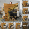 Joycorners Cattle Cow Leather Patch Rustic Farm Pattern Personalized Name 3D Blanket (10 Breeds)