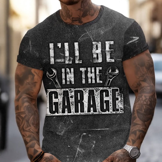 Joycorners Vintage Mechanic Shirt I'll Be In The Garage T Shirt PT2609