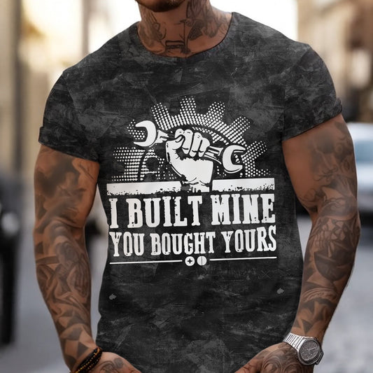 Joycorners Vintage Mechanic Shirt I Build Mine You Bought Yours T Shirt Gift For Men PT2609