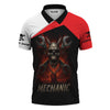Joycorners Custom Name Mechanic Shirt Wrench Flame Skull Design T Shirt PT2609