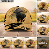 Joycorners Cattle Cow Golden Line With Yellow Leather Personalized Name 3D Cap (8 Cattle Breeds)