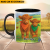 Joycorners Personalized Name Cow Mug for Farm Animal Lovers