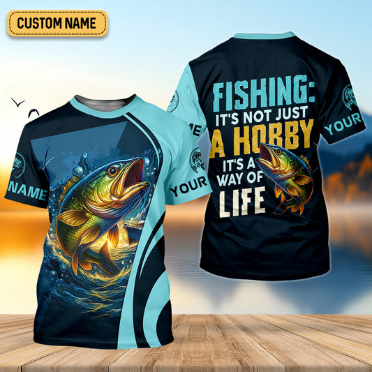 Joycorners Fishing It's Not Just A Hobby It's A Way Of Life Fishing UPF Shirts, Fishing Gifts For Men