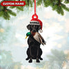 Joycorners Personalized Hunting Dog Christmas Ornament with Duck – Custom Name Lab Retriever Holiday Decor MT1111