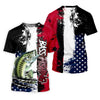 Joycorners Patriotic Fishing Shirt, Custom Fishing Shirt, Gift For Fisherman, Mens Casual Shirts