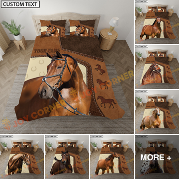 Joycorner Horse Farm Scene Bedding Set 3D All Over Printed (9 Breeds)
