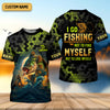 Joycorners I Go Fishing Not To Find Myself But To Lose Myself Funny Fishing Shirt, SPF Shirt For Men, Gift For Fisherman