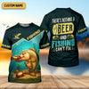 Joycorners There's Nothing A Beer And Fishing Can't Fix SPF Shirt For Men, Gift For Fisherman, Largemouth Bass Fishing