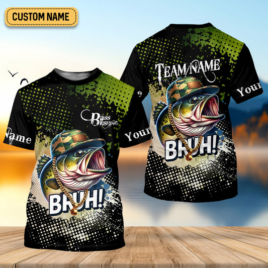 Joycorners Bass Fishing Shirt, Fishing UPF Shirts, Team Fishing Shirt, SPF Shirt For Men, Fishing Gifts For Men