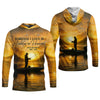 Joycorners Someone I Love Is Fishing In Heaven Fishing Memorial SPF Shirt For Men, Gift For Fisherman