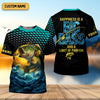 Joycorners Happiness Is A Big Bass And A Limit Of Panfish Fishing UPF Shirts, Funny Fishing Shirt, Fishing Gifts For Men