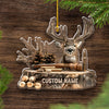 Joycorners Personalized Deer Hunting Ornament – Unique Christmas Gift for Hunters & Outdoorsmen MT1111
