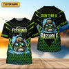 Joycorners Basshole Funny Fishing Shirt, Camouflage Fishing Shirts, SPF Shirt For Men, Hooded Fishing Shirt
