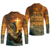 Joycorners I Catch He Cleans, Jesus Fishing Shirt, Funny Fishing Shirt, SPF Shirt For Men, Gift For Fisherman