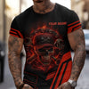 Joycorners Custom Name Mechanic Shirt Mechanic Skull Red Unisex T Shirt All Over Print PT2609