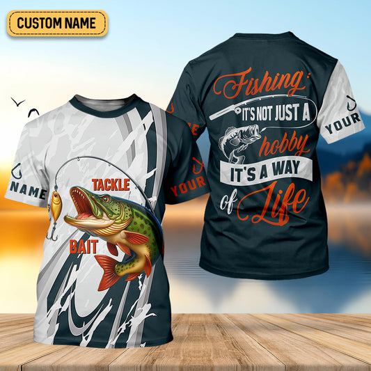 Joycorners Tackle Bait Fishing UPF Shirts, Men's Fishing Shirts Long Sleeve, Presents For Fishermen, Men's Fishing Shirt