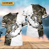 Joycorners Camo White Fishing UPF Shirts, Camouflage Fishing Shirts, Fishing Gifts For Men, Men's Fishing Shirt