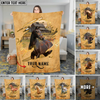 Joycorners Rustic Farm Horse Barn Scene Personalized Name 3D Blanket (8 Breeds)