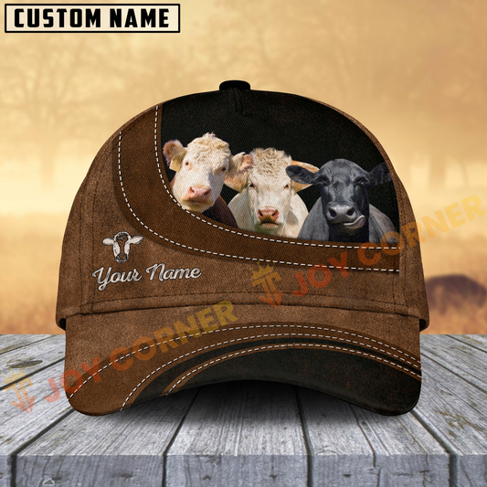 Joycorners Black Angus, Hereford and Charolais Happiness Customized Name Cap
