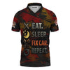Joycorners Personalized Mechanic Shirt, Eat Sleep Fix Car Repeat, Funny Quote Design, Gift For Men PT2609