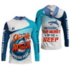Joycorners Deep Blue Shark Attack, Unleashing The Beast Of The Deep Fishing UPF Shirts, Mens Fishing Shirts Long Sleeve