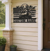 Maxcorners Personalized Hunting Dog Metal Sign WITH LED/WITHOUT LED - Duck Retriever Wall Decor MT0110