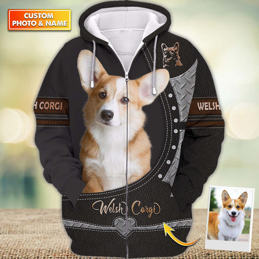 Joycorners Welsh Corgi Lover 3D Custom Name And Dog Full Print Shirts