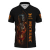 Joycorners Personalized Mechanic Shirt, I'll Be In The Garage, Skull Hand Holding Piston Design, Gift For Men PT2609
