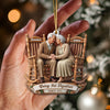 Joycorners Growing Old Together Couple, Home Decor, Christmas Ornament, Personalized Ornament 2D Flat LM2111