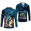 Joycorners Bite Hard or Go Home Fishing Shirts, SPF Long Sleeve Shirts, Fishing Shirts For Men