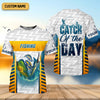 Joycorners Catch Of The Day Funny Fishing Shirts For Men, SPF Shirt For Men, Funny Fishing Shirt, Gift For Fisherman