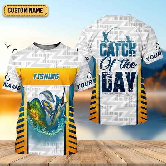 Joycorners Catch Of The Day Funny Fishing Shirts For Men, SPF Shirt For Men, Funny Fishing Shirt, Gift For Fisherman