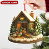 Joycorners Personalized Acrylic Mallard Duck Family Christmas Ornament – Rustic Holiday Cabin Decor for Nature & Wildlife Lovers MT0110
