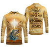 Joycorners I Like Fishing And Believe In Jesus, Fishing UPF Shirts, Fisherman Gift, Fishing Shirts For Men