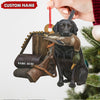 Joycorners Personalized Duck Hunting Dog Ornament – Personalized Acrylic Christmas Decor for Hunters MT1111