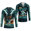 Joycorners Riding The Waves Of Life Even When They Bite Back SPF Shirt For Men, Funny Fishing Shirt, Fishing Shirts For Men