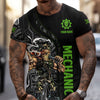 Joycorners Personalized Mechanic T Shirt Custom Name Skull Wrench Auto Repair Garage Workwear Tee Funny Car Repair Shirt Gift for Men Dad Husband PT2609