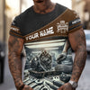 Joycorners Personalized Mechanic T Shirt Custom Name Auto Repair Garage Workwear Tee Car Engine Tools Graphic Funny Car Repair Shirt Gift for Men PT2609