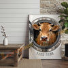 Joycorners Cattle Cow Funny Jersey Cow In Washing Machine Personalized Name Canvas