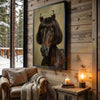 Joycorners Whimsical HorseFarm Portrait Personalized Name Canvas