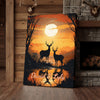 Joycorner Deer Couple Sunset Lake Silhouette Personalized Canvas