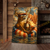 Joycorner Buck Deer Americana Beer Float 3D Wrapped Canvas