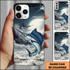 Joycorners Marlin Fishing Moon Ocean Splash Personalized Name Phone Case
