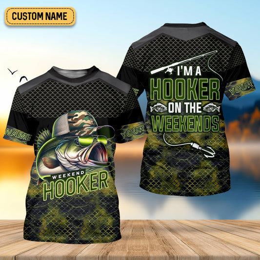 Joycorners Weekend Hooker Camouflage Fishing Shirts, Fishing UPF Shirts, Men's Fishing Shirts Long Sleeve