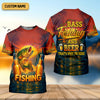 Joycorners Bass Fishing And Beer That's Why I'm Here SPF Shirt For Men, Fishing Gifts For Men, Custom Fishing Shirts