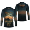 Joycorners Fishing In Heaven SPF Shirt, Custom Fishing Shirt, Presents For Fishermen, Fishing Memorial Gift